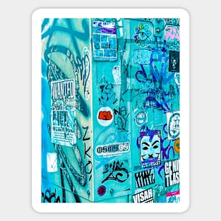 Blue Street Pop Art Graffiti Sticker NYC Sticker